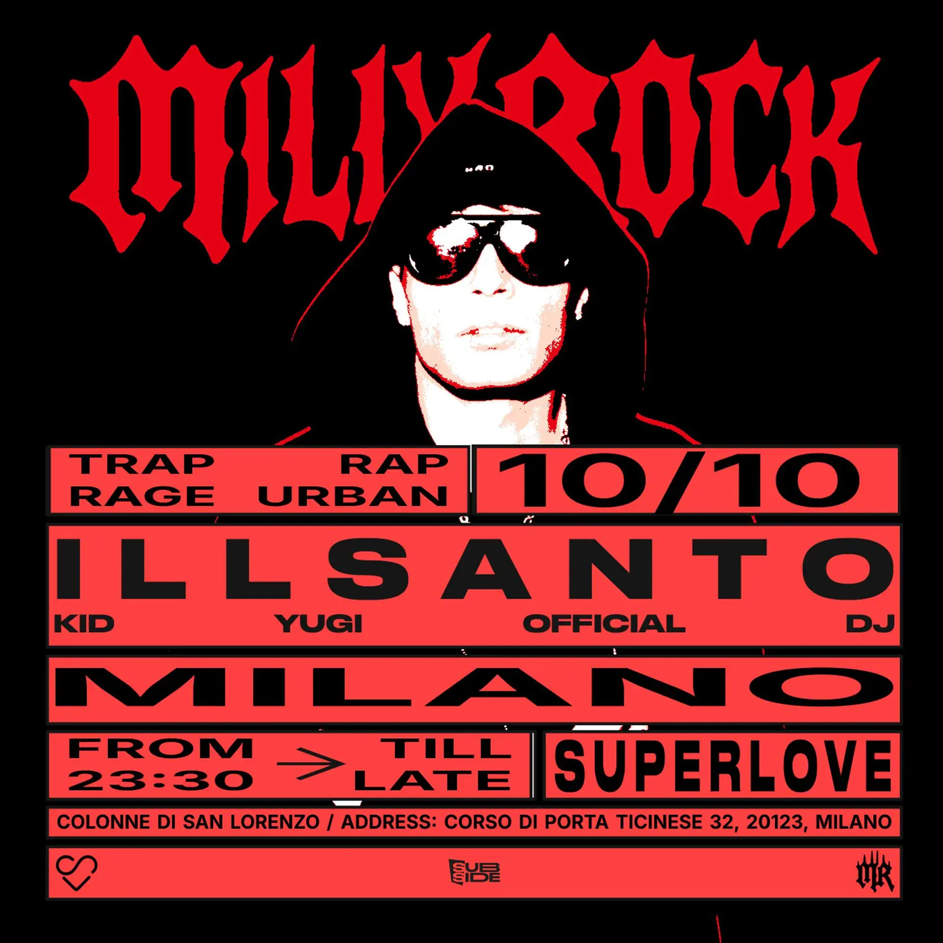 ILL SANTO (KID YUGI Dj) djset @ MILLY ROCK MILANO
