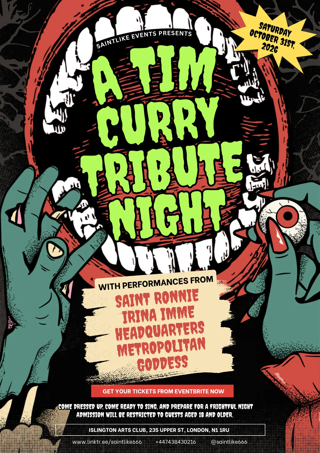 Soirée hommage à Tim Curry - Halloween