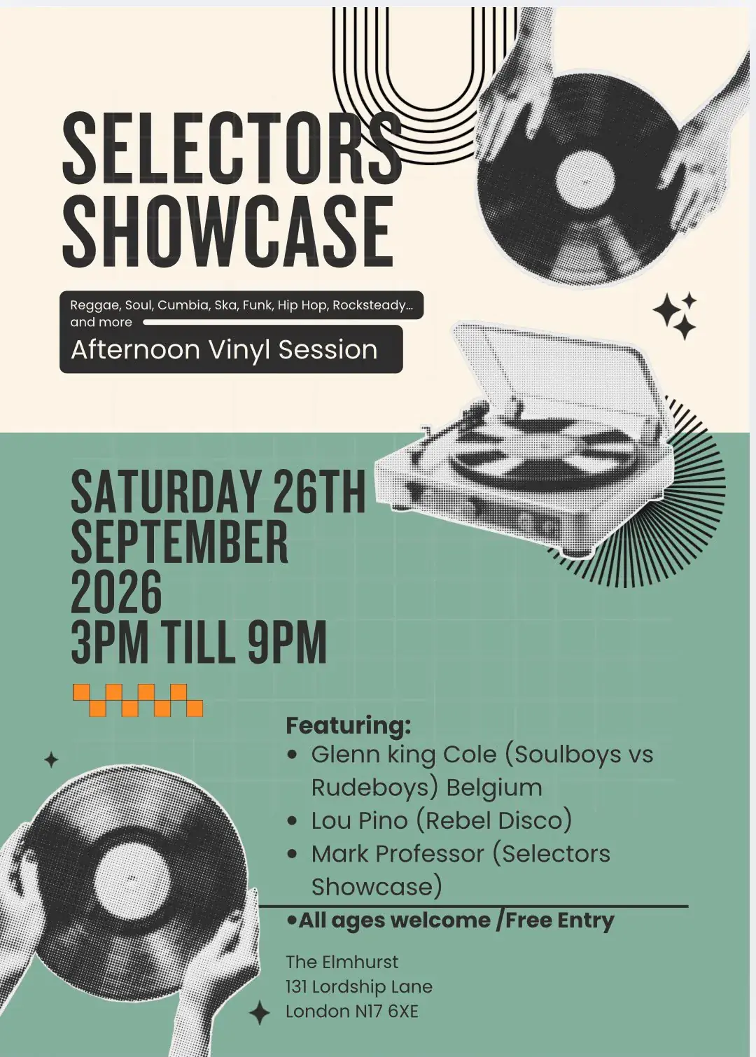 Selectors Showcase presents Hardcopy! free vinyl session
