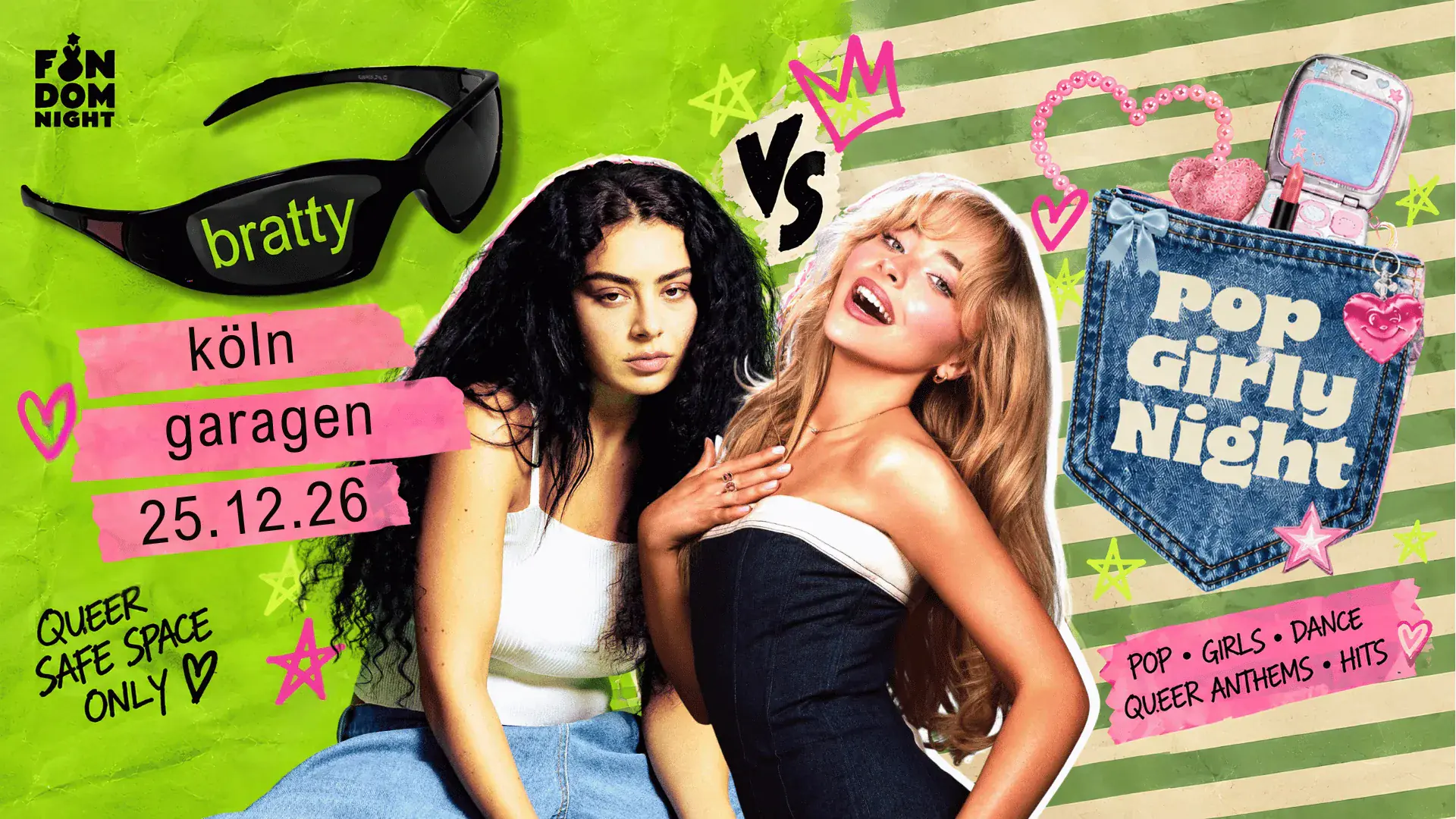 Bratty vs. Pop Girly Night