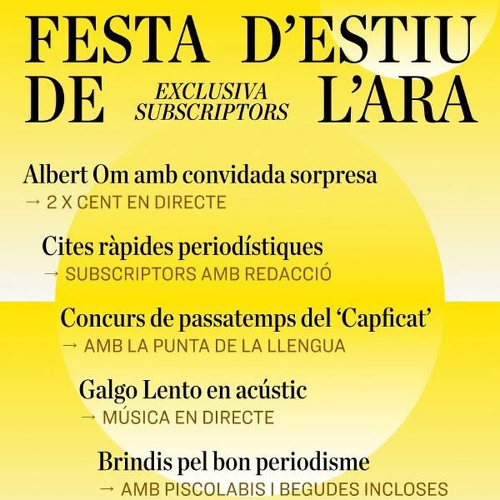 Festa d'Estiu de l'ARA