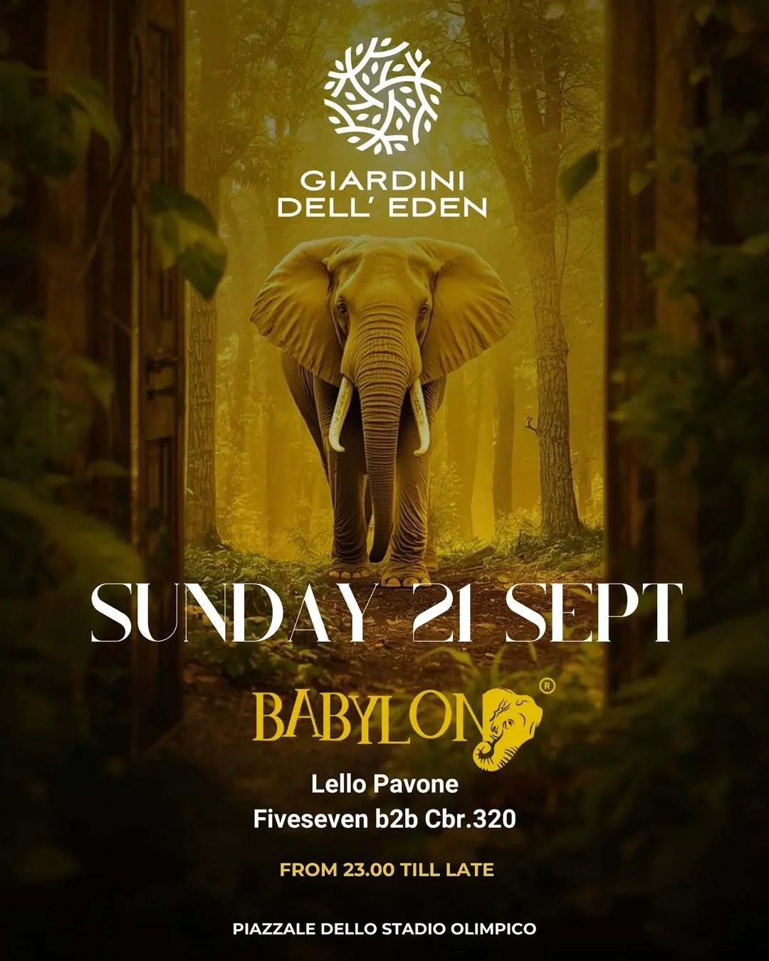 BABYLON aux Giardini de l' Eden