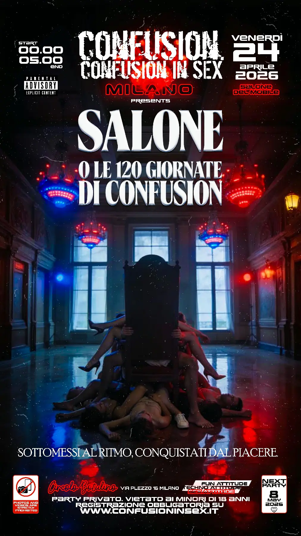 Confusión en el sexo *SALONE o los 120 días de Confusión* ESPECIAL SEMANA DEL DISEÑO con Anela