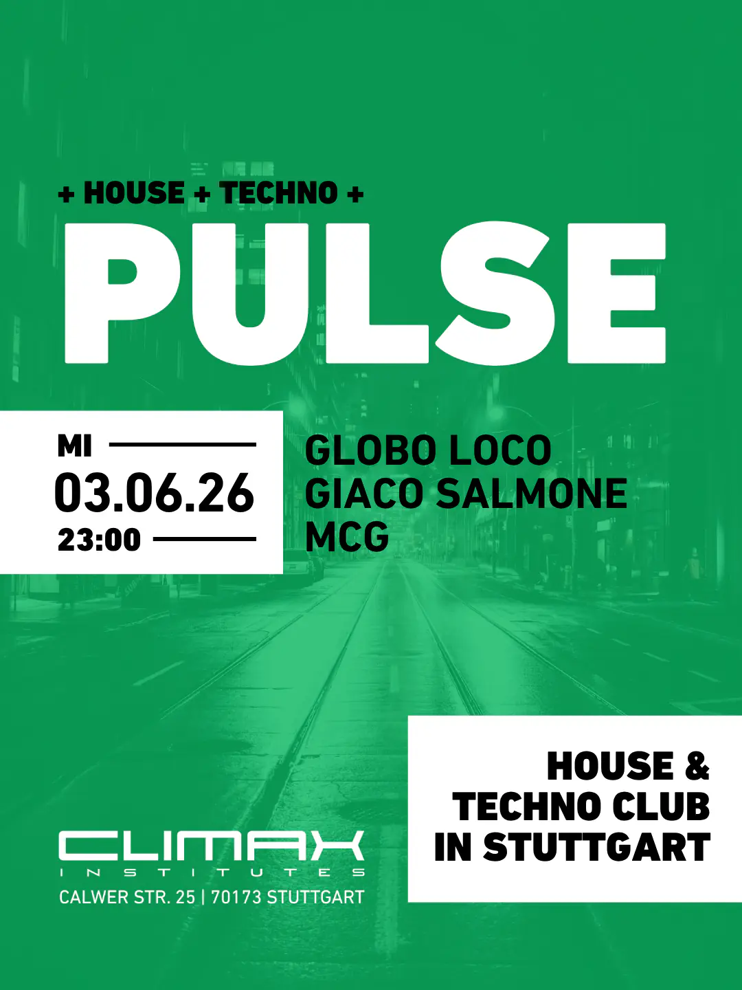 PULSE con Giaco Salmone, Globo Loco, MCG