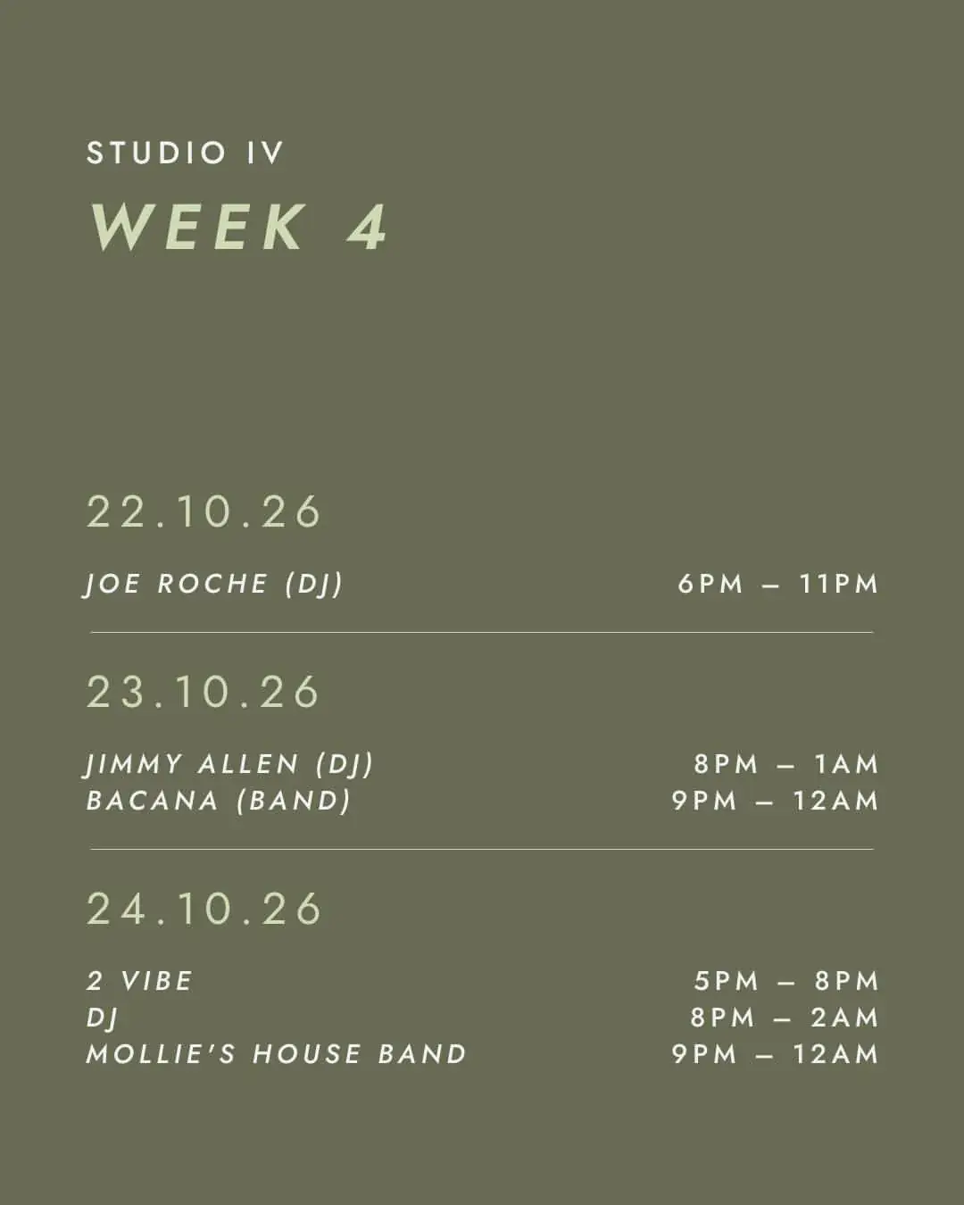 Studio IV: Joe Roche