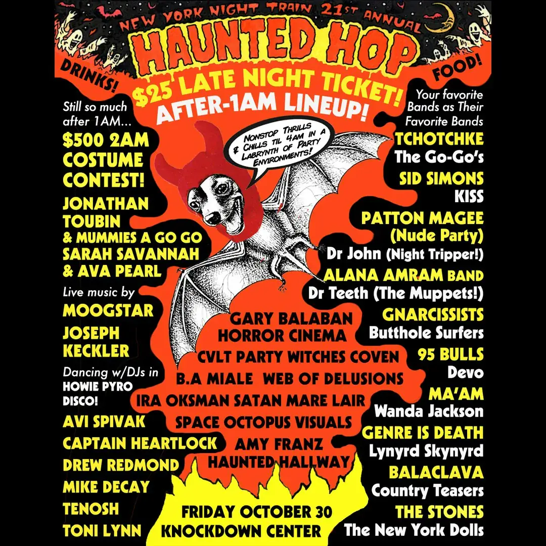NEW YORK NIGHT TRAIN 21st Annual Haunted Hop: Devil's Night Edition