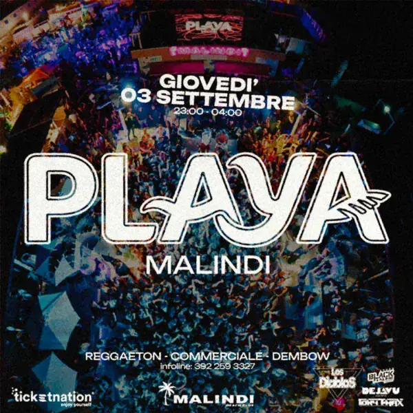 Thursday - Playa Malindi | Malindi Beach Club