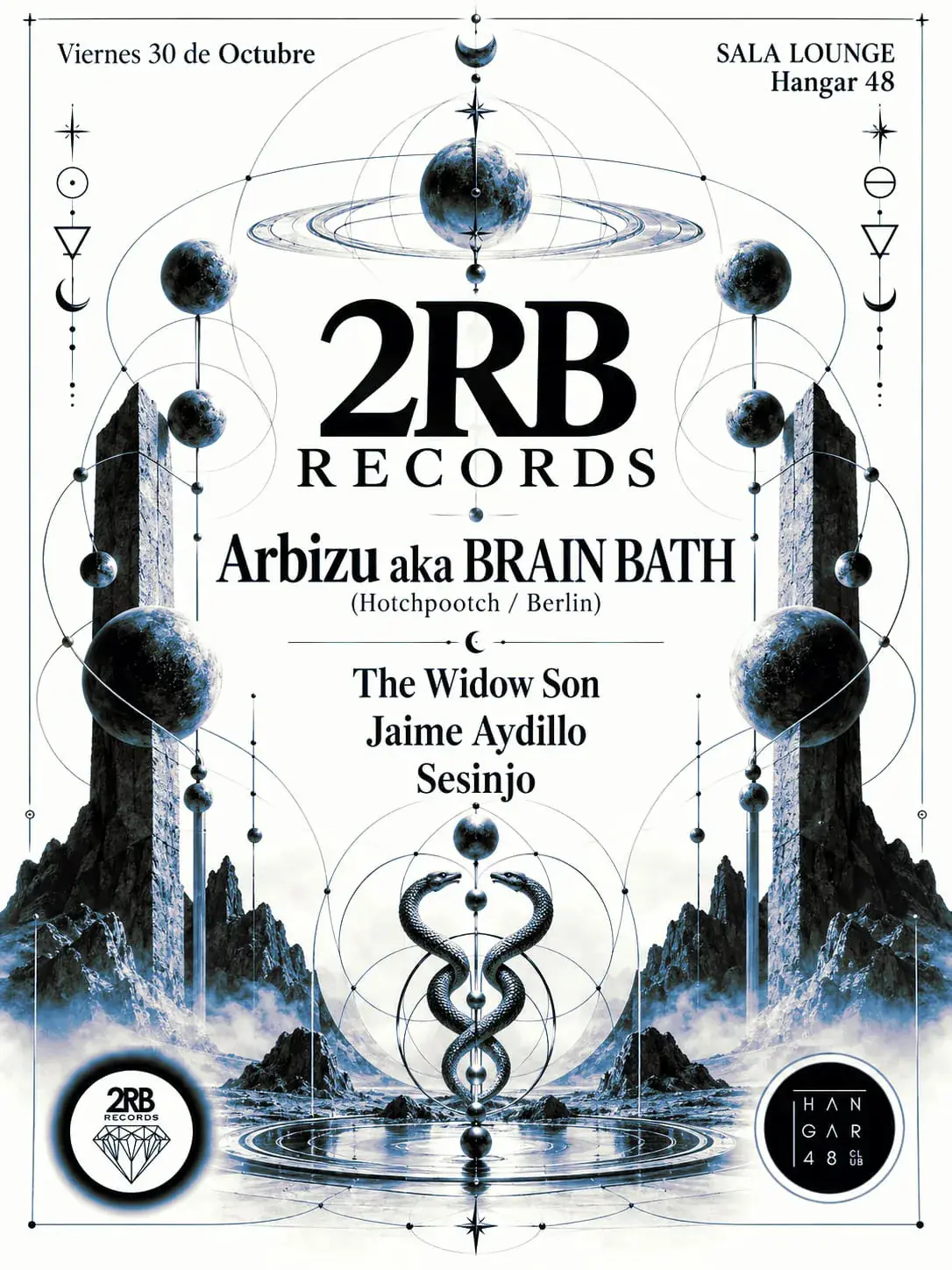 2RB Records con Arbizu aka Brain Bath, The Widow Son, Jaime Aydillo & Sesinjo
