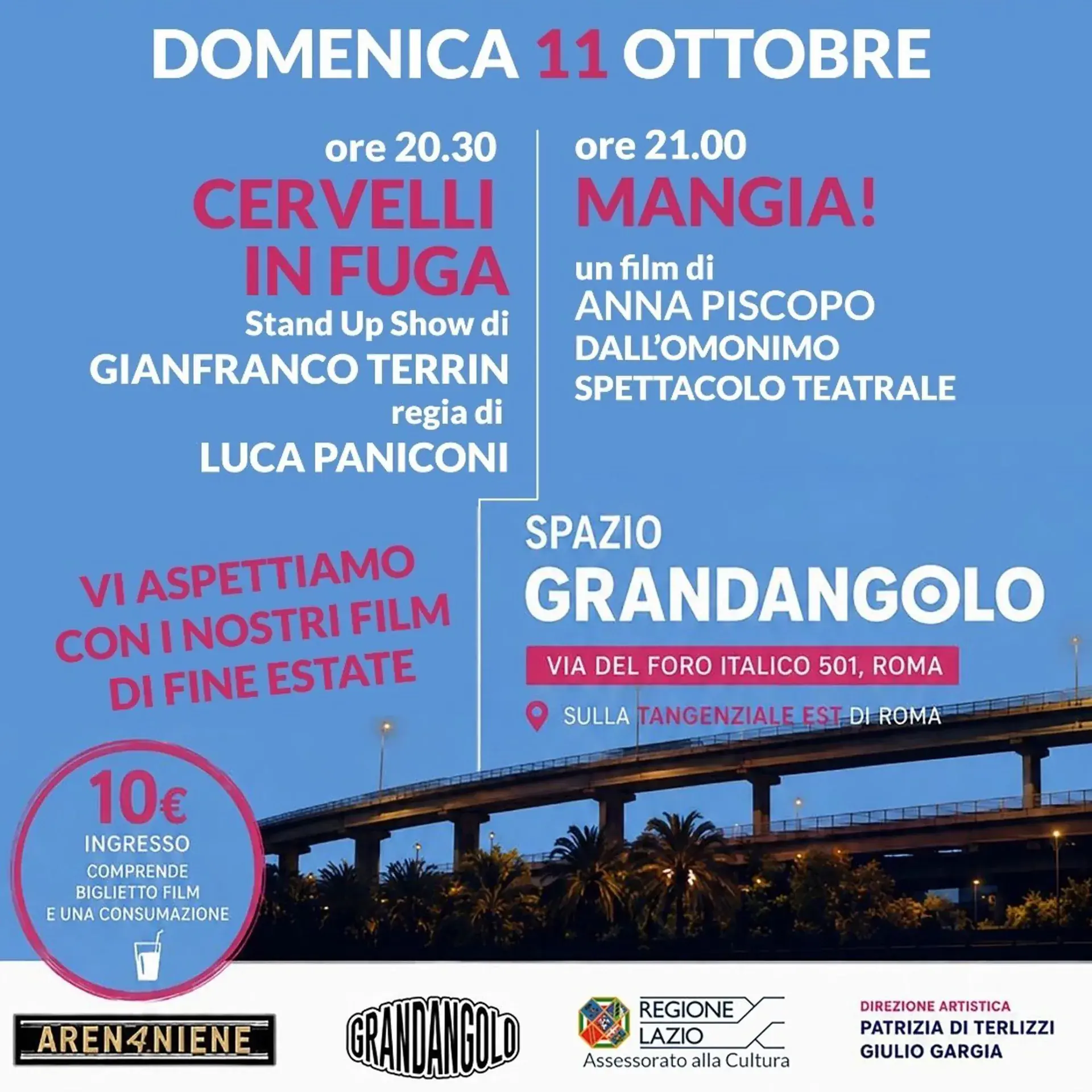 Stand Up & Cinema sulla Tangenziale Est
