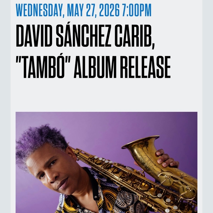 David Sanchez celebrating new album Tambó