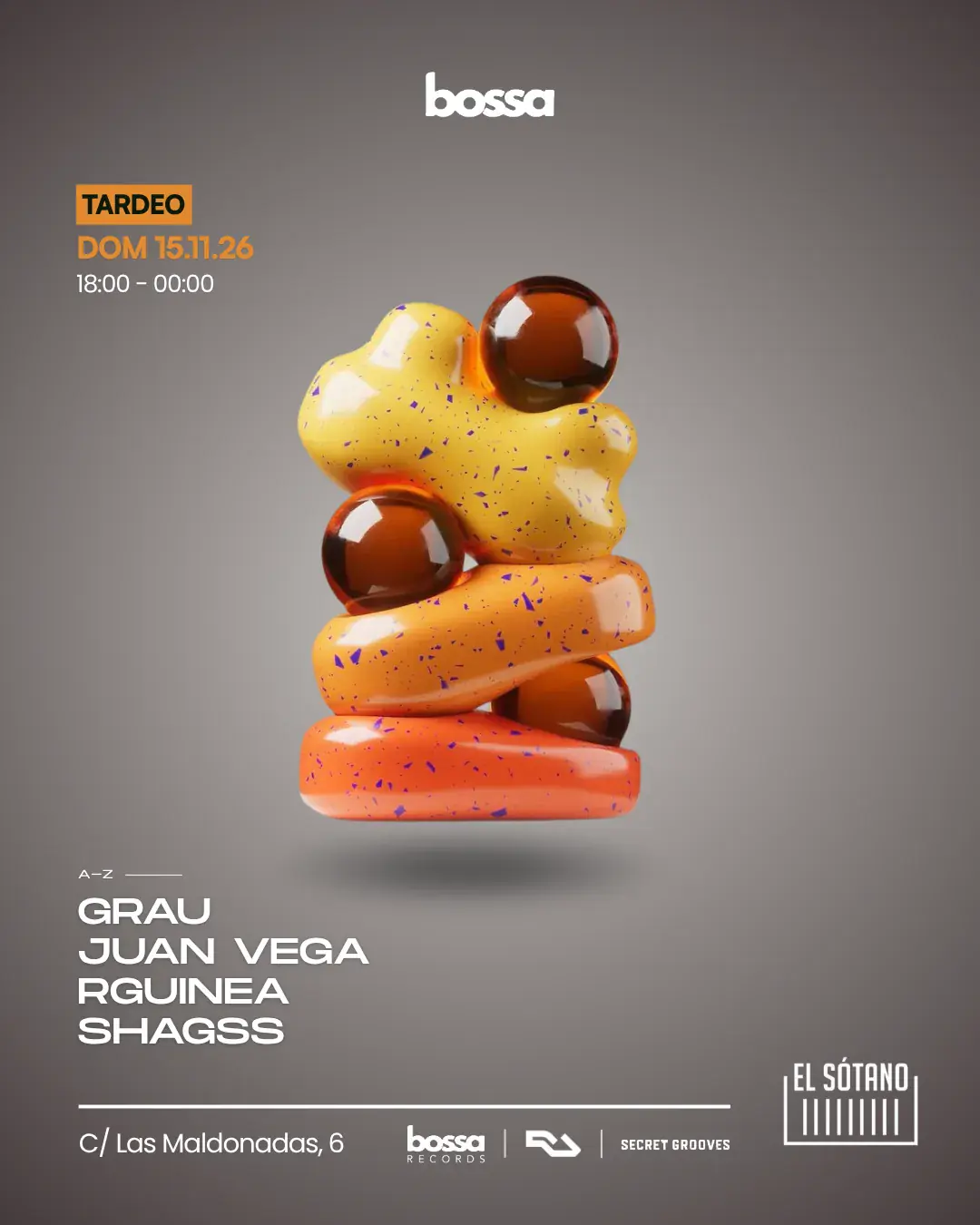 BOSSA TARDEO: Grau, JUAN VEGA, RGUINEA, SHAGSS