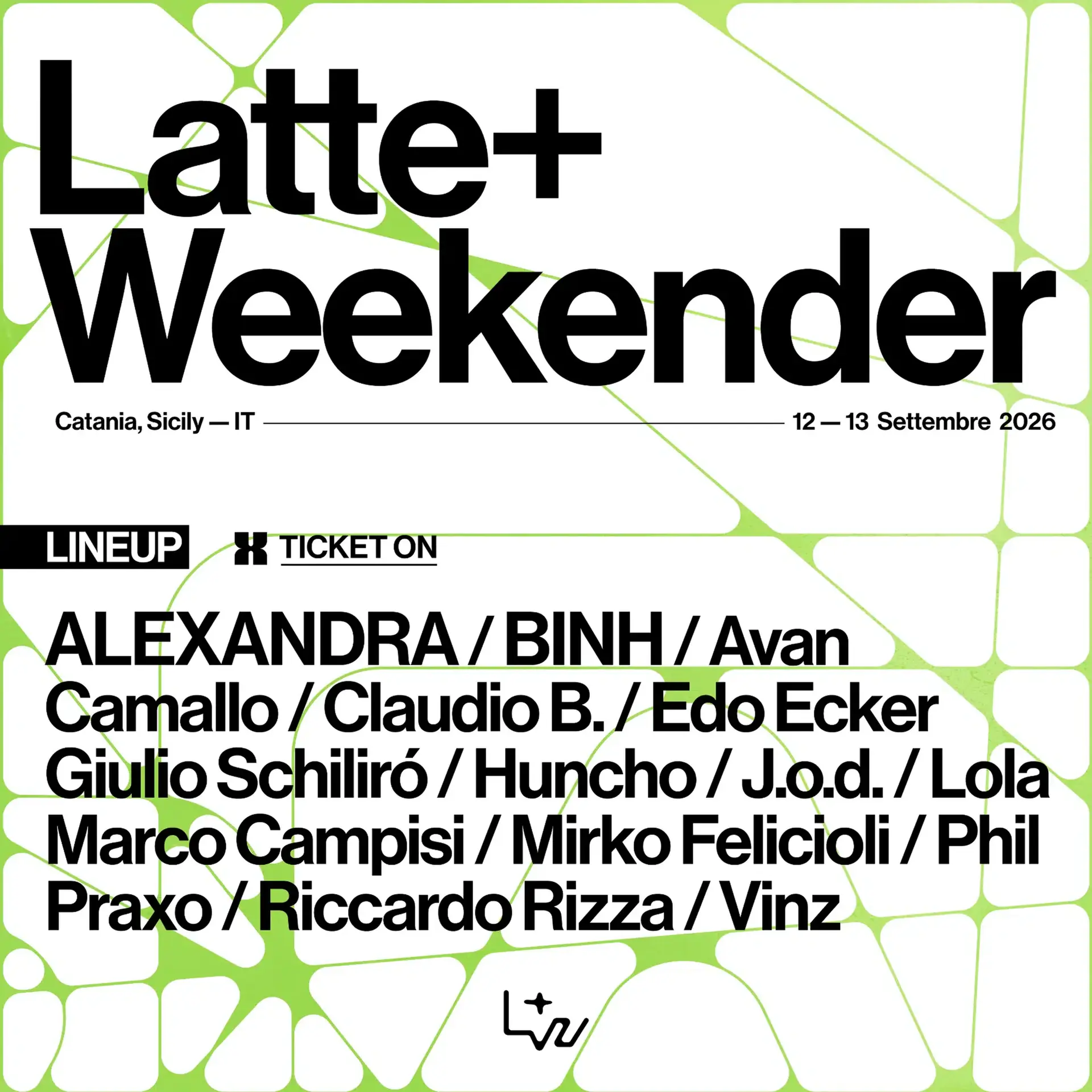 Latte+ Weekender / NOCTURNE - Saturday Night