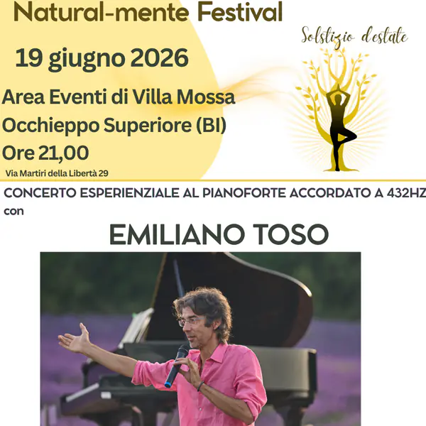 Emiliano Toso - Concerto esperenziale al pianoforte accordato a 432HZ