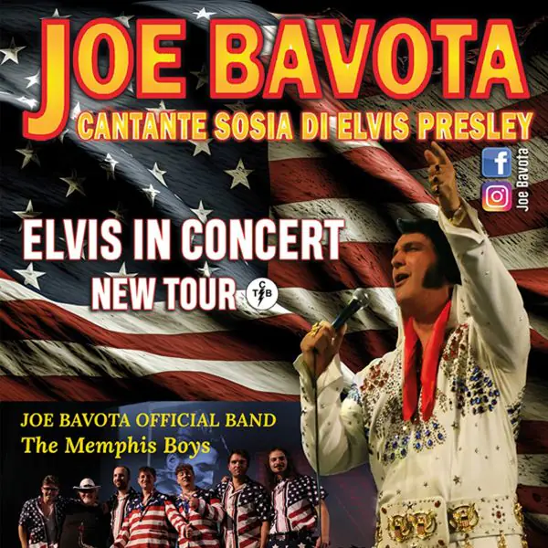 Joe Bavota Elvis in concert
