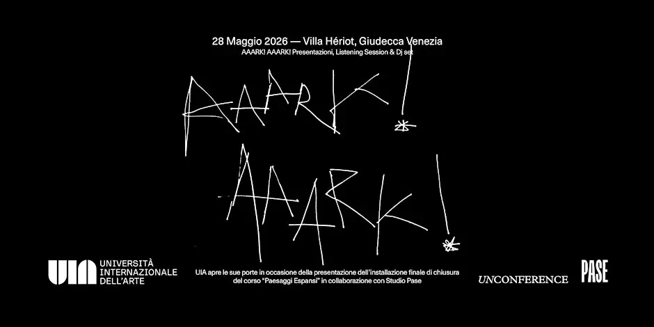 ¡AARK! ¡AARK! Sesión de escucha y DJset en Villa Hériot, Giudecca Venecia