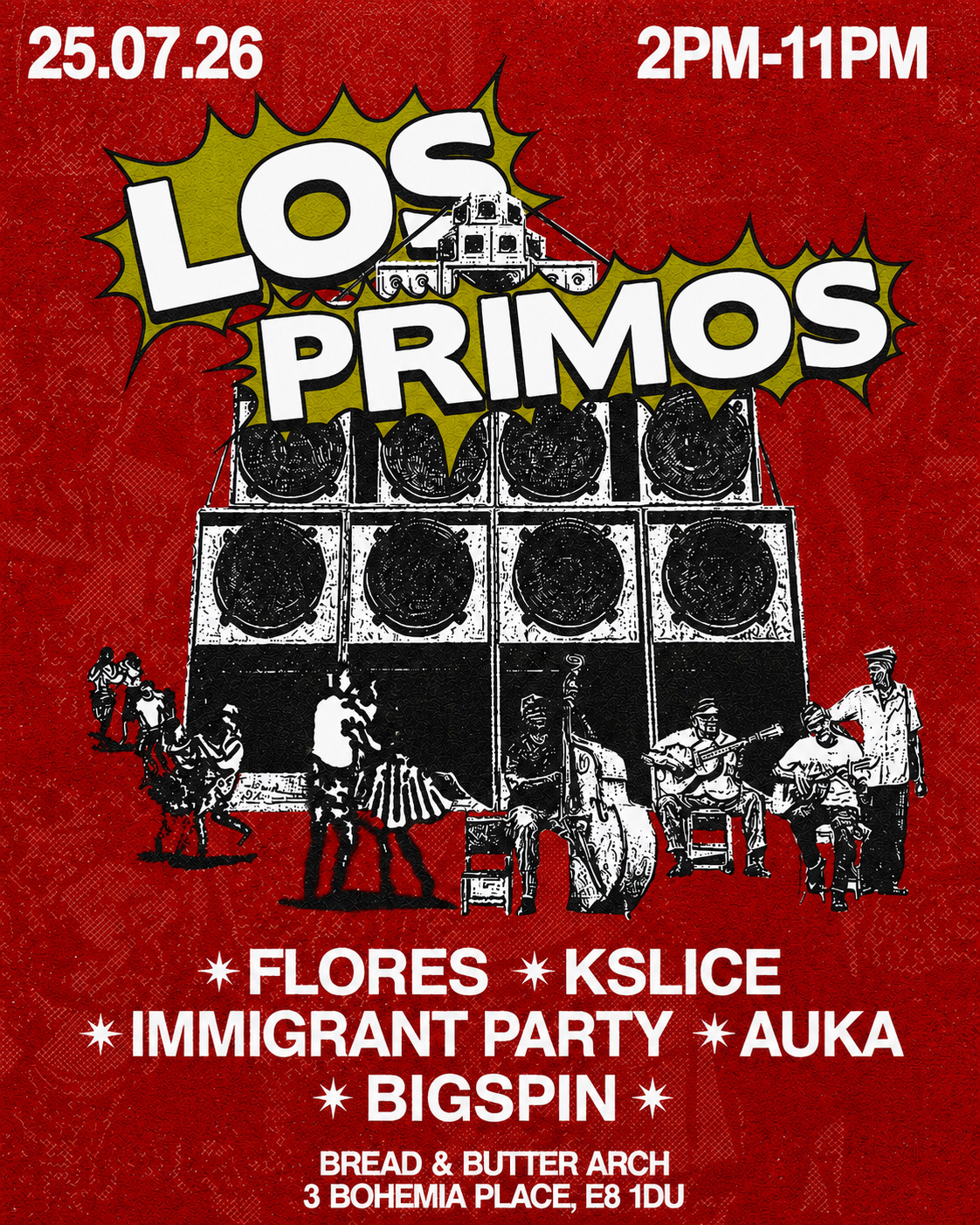 Los Primos III - Day Party - AUKA, Immigrant Party, K-SLICE, Flores