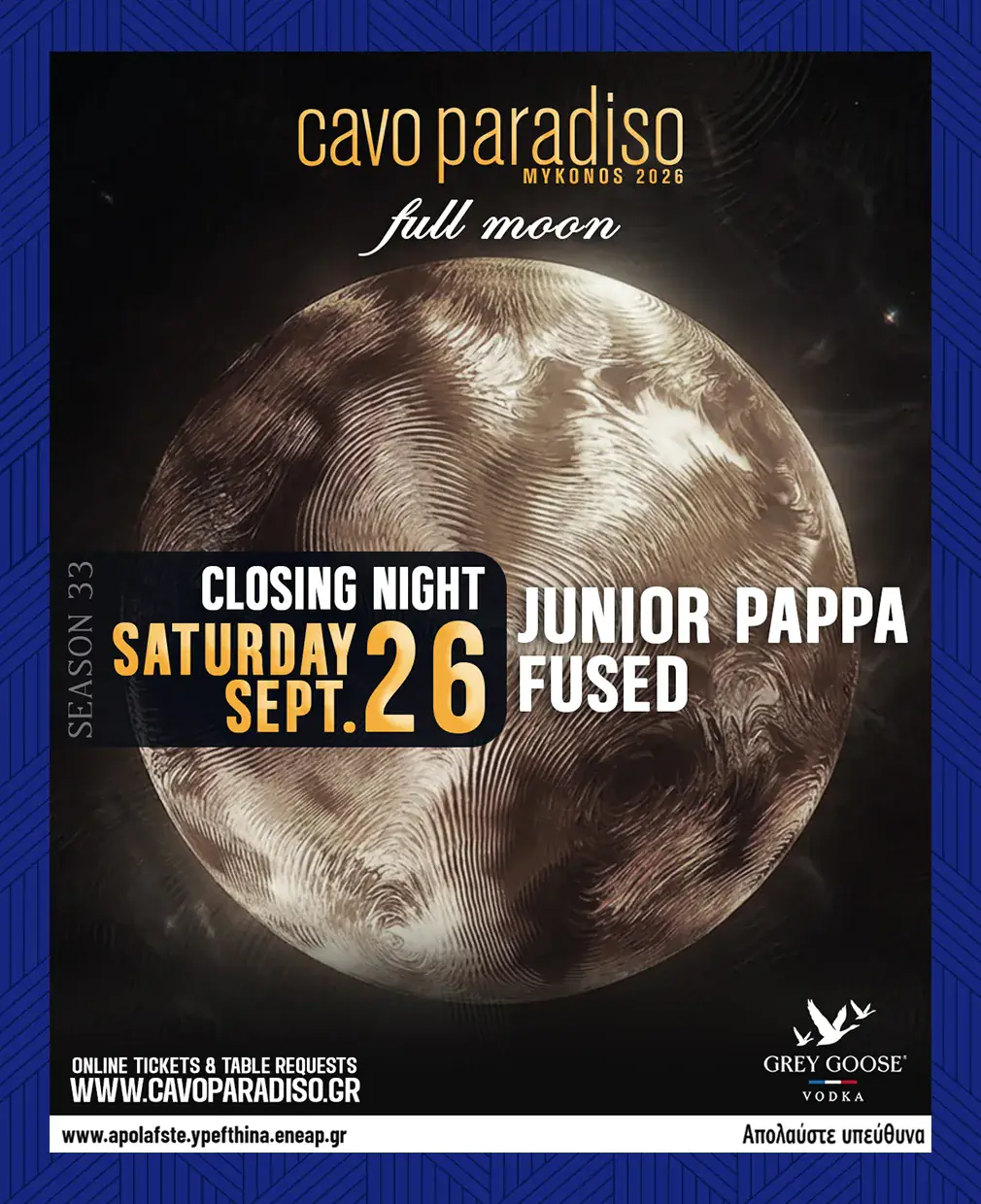 Season Closing Night w/ Junior Pappa | Fused (Full Moon Party)