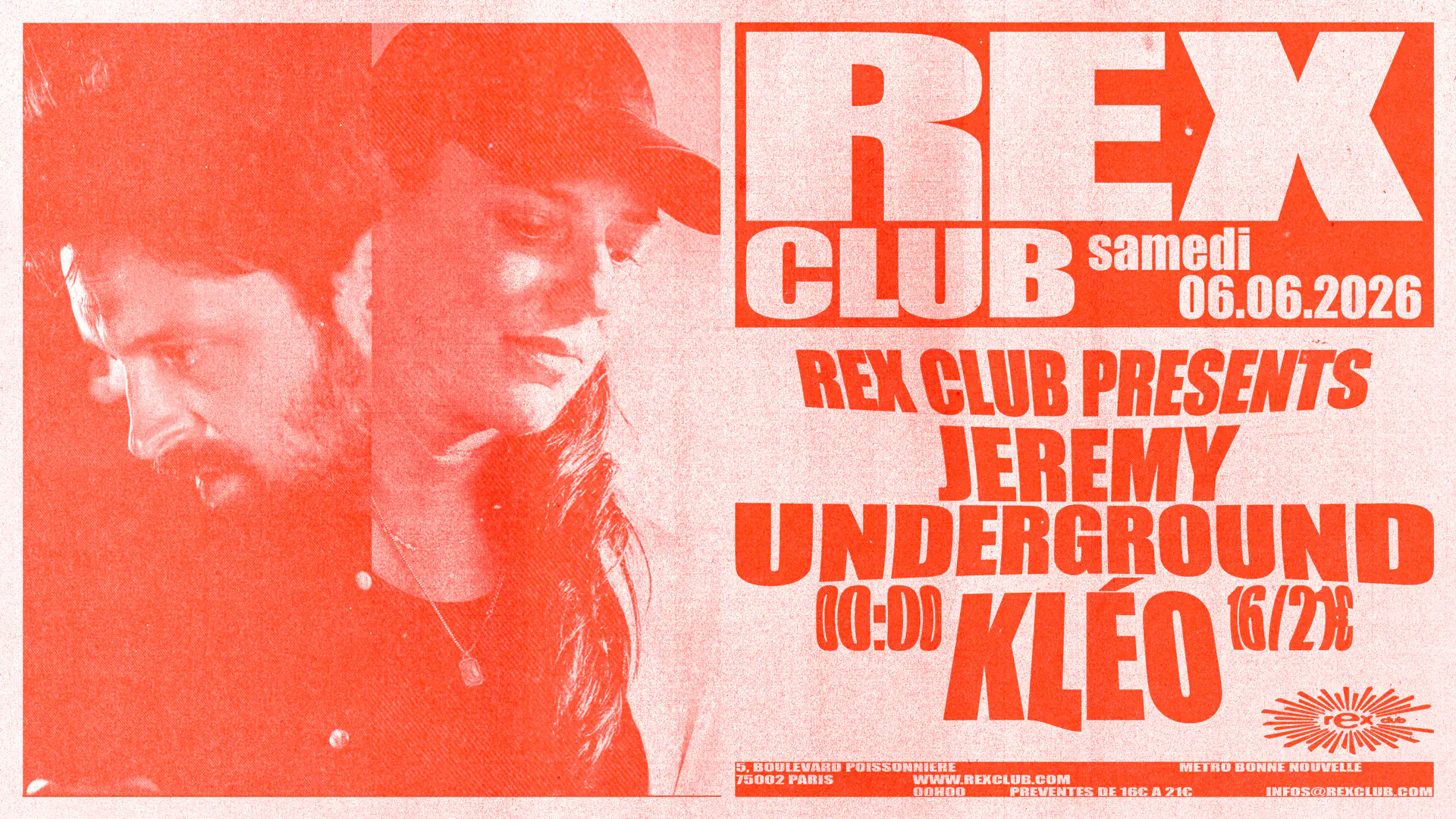 Rex Club presents: Jeremy Underground, Kléo
