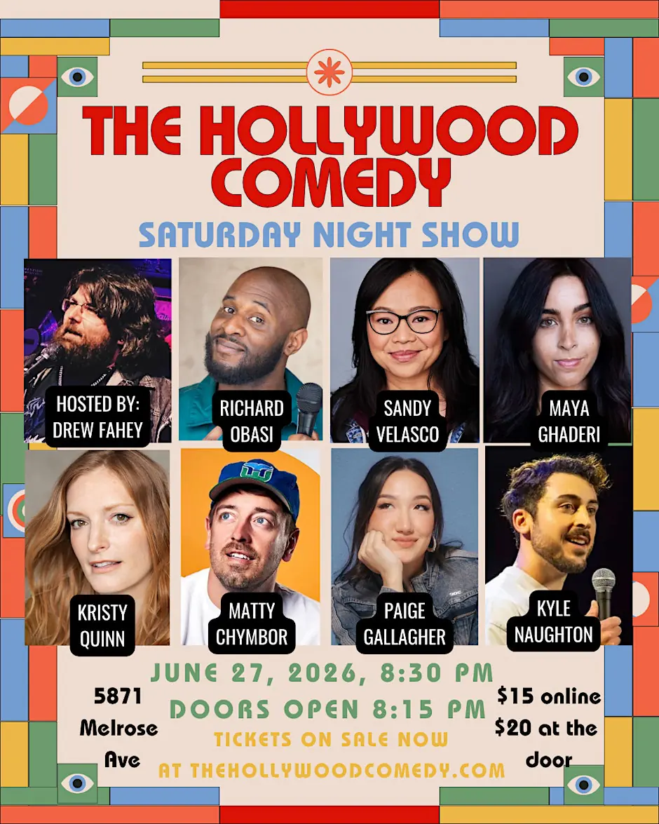 Saturday Night Standup Comedy Performance at The Hollywood Comedy