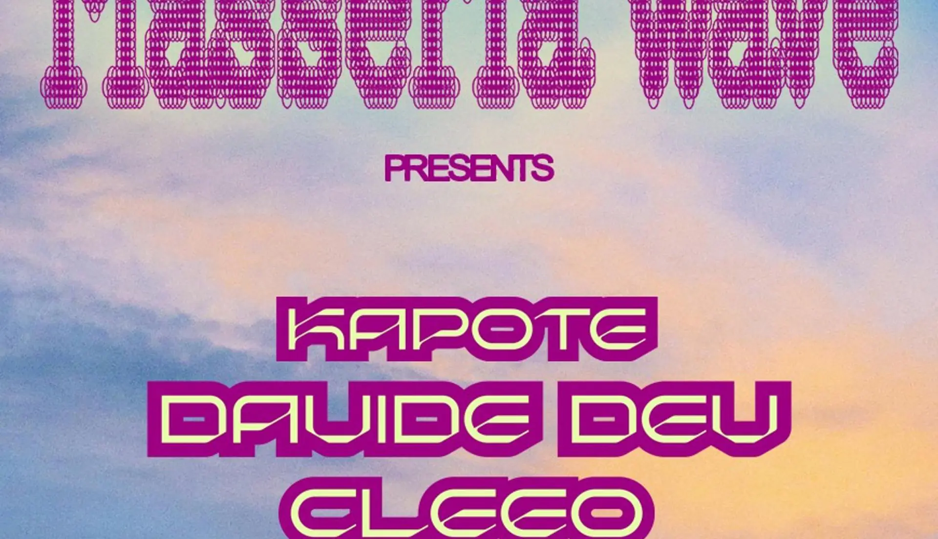Masseria Wave présente TOY TONICS avec KAPOTE, DAVIDE DEV & CLEEO