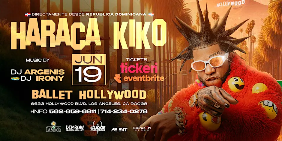 Baile Latino presents Haraca Kiko LIVE in Los Angeles, CA!
