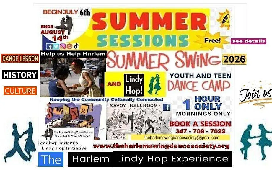 Summer 2026: The Harlem Lindy Hop Experience! August Week 1