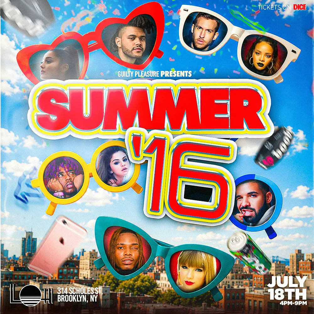 Guilty Pleasure: Summer 16 Edition (Day Party)
