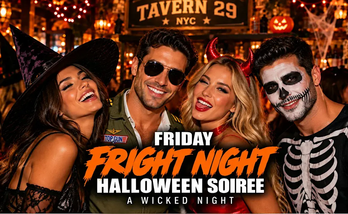 Friday Night Boo Bash 2026: encuentro de Halloween en Tavern 29 | Solo mayores de 21 años