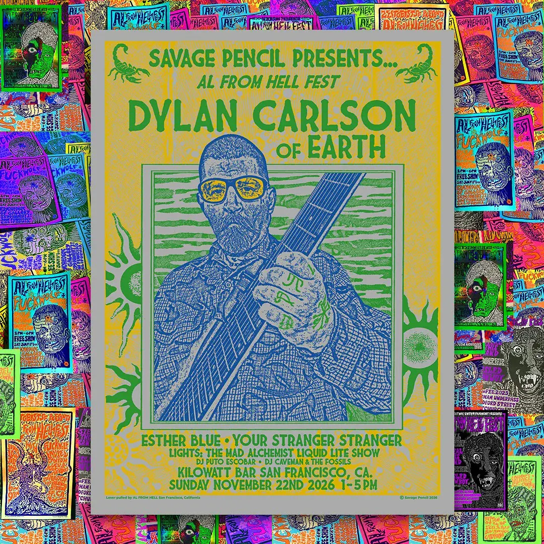 AL From Hell Fest w / Dylan Carlson of Earth, Esther Blue, DJ Puto Escobar and DJ Caveman & The Fossils