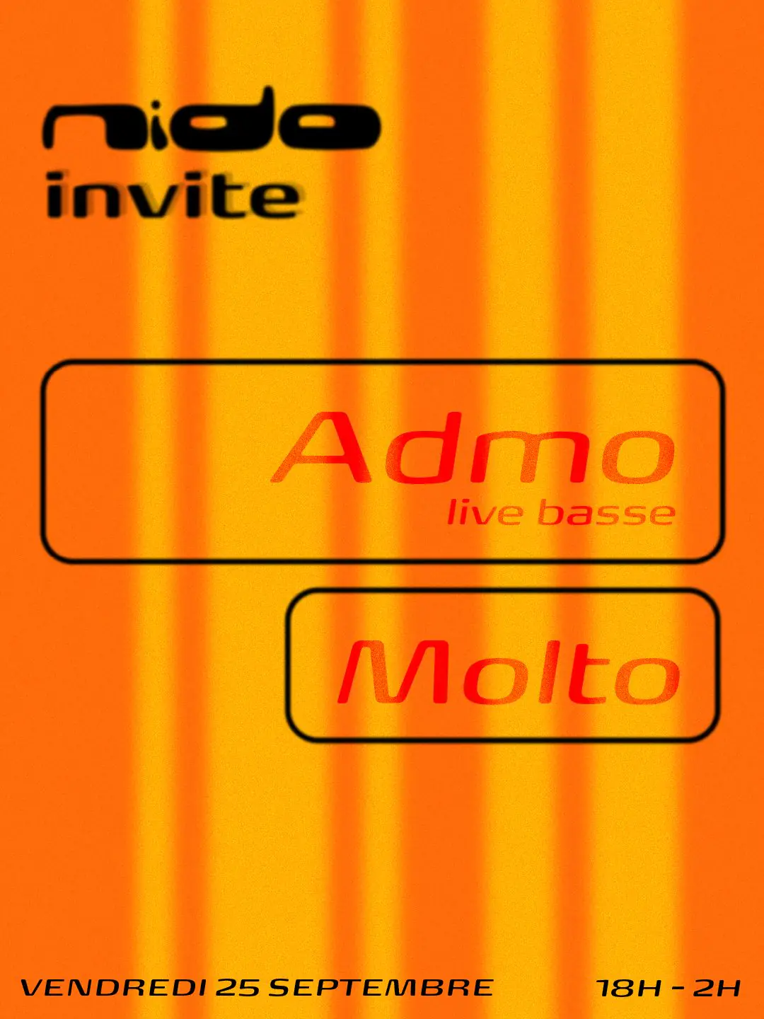 Nido invite - Admo (live) & Molto