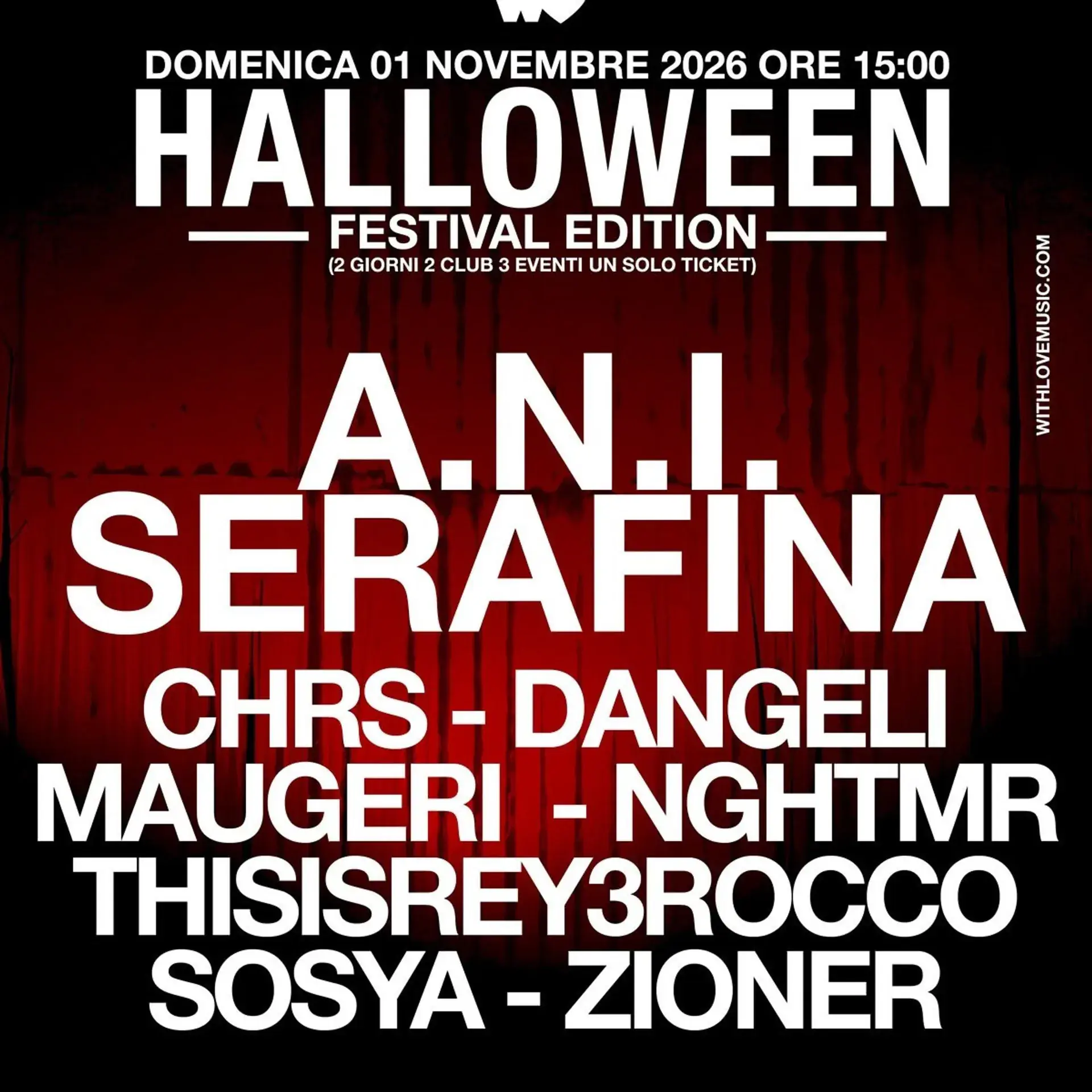 Halloween Festival Edition 2026: A.N.I. and Serafina