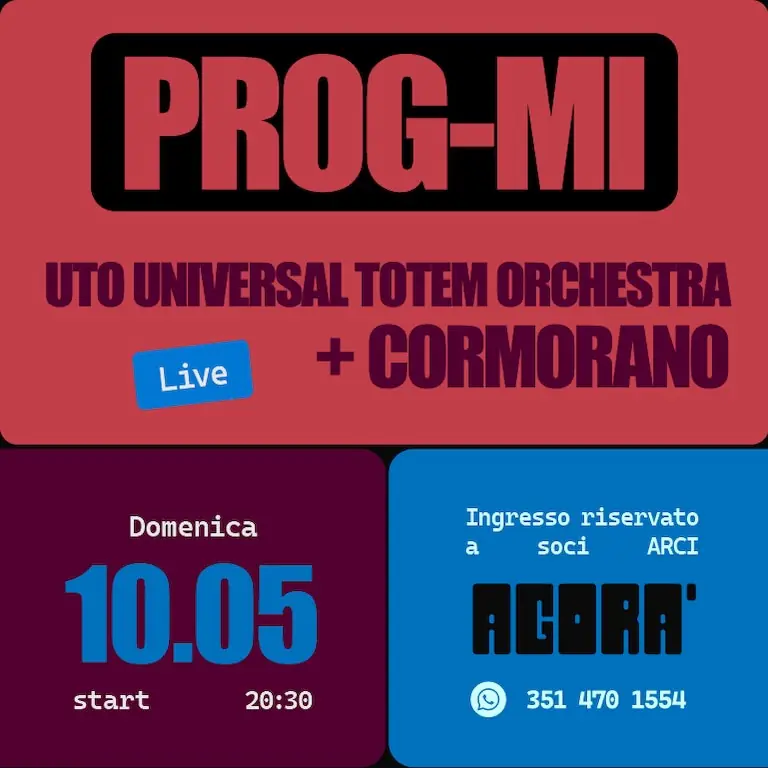 PROG-MI: UTO Universal Totem Orchestra + Cormorano
