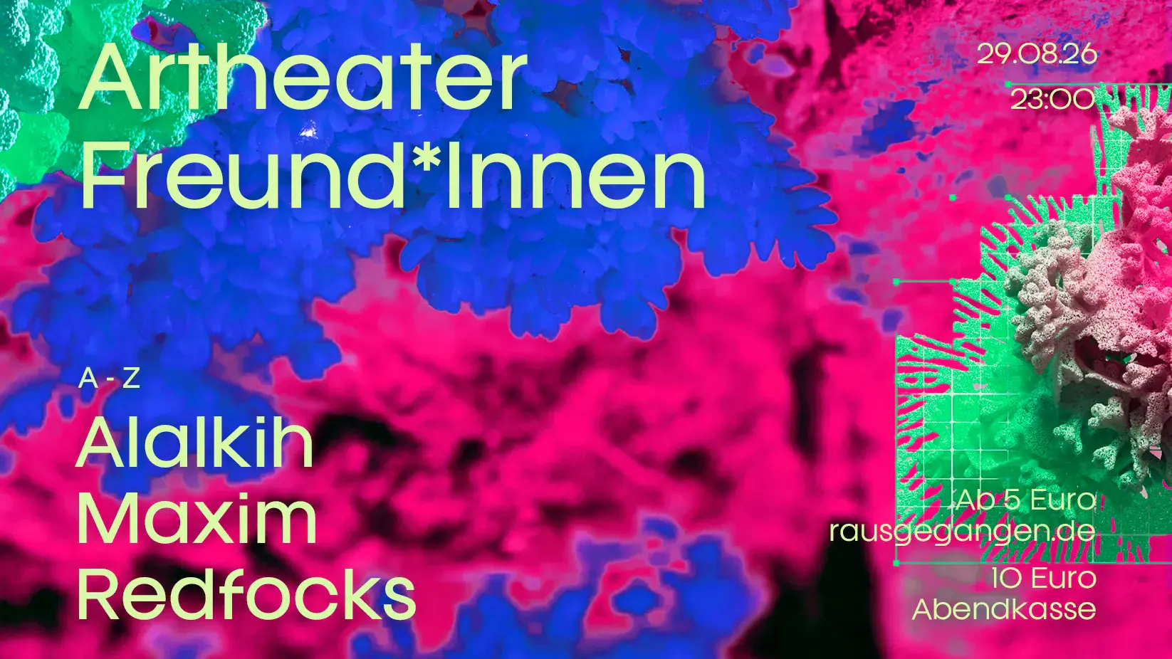 Artheater Freund*Innen - House - Speedhouse - Techno