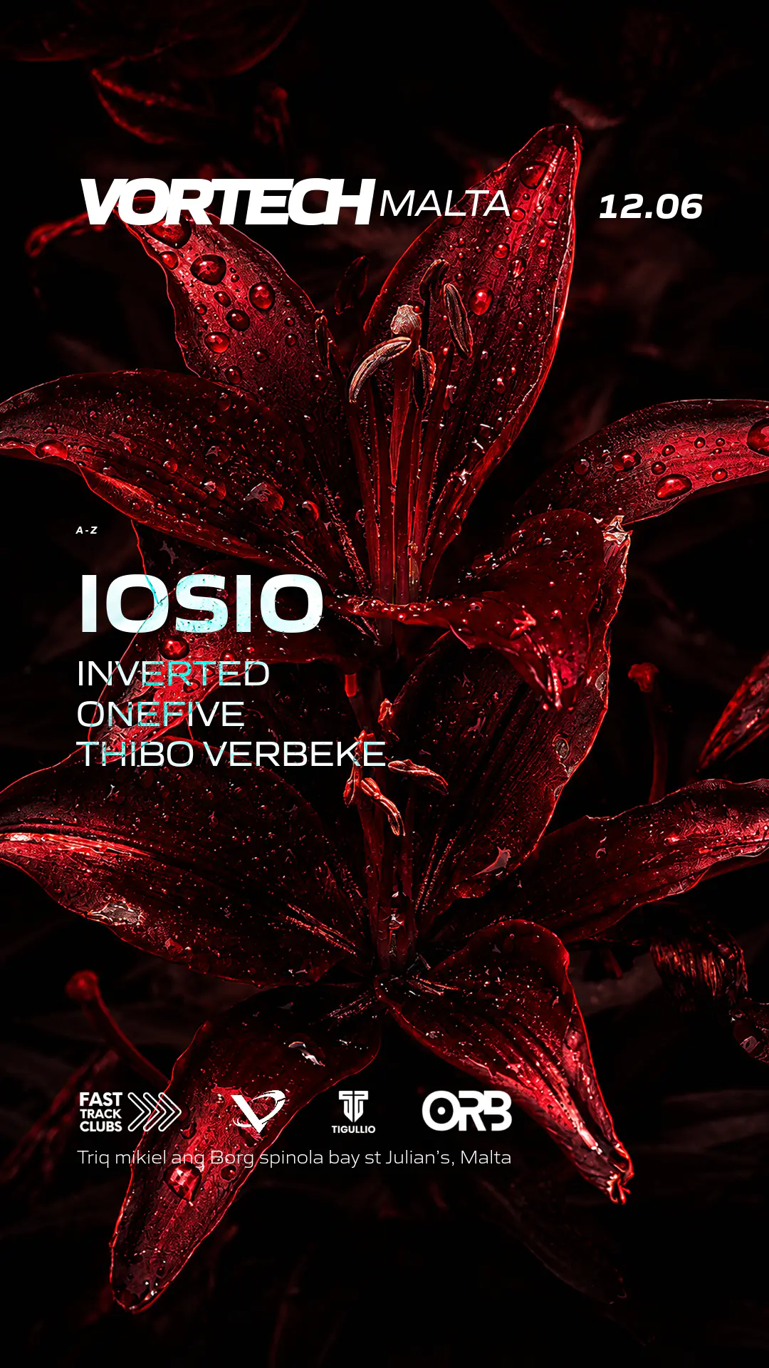 Vortech presents IOSIO, INVERTED, ONEFIVE, THIBO VERBEKE