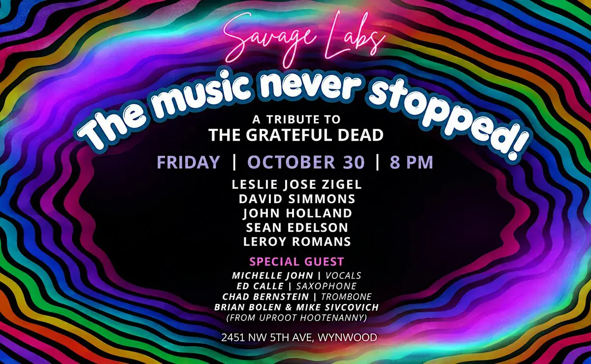 La musique ne s’est jamais arrêtée ! – Un hommage à The Grateful Dead