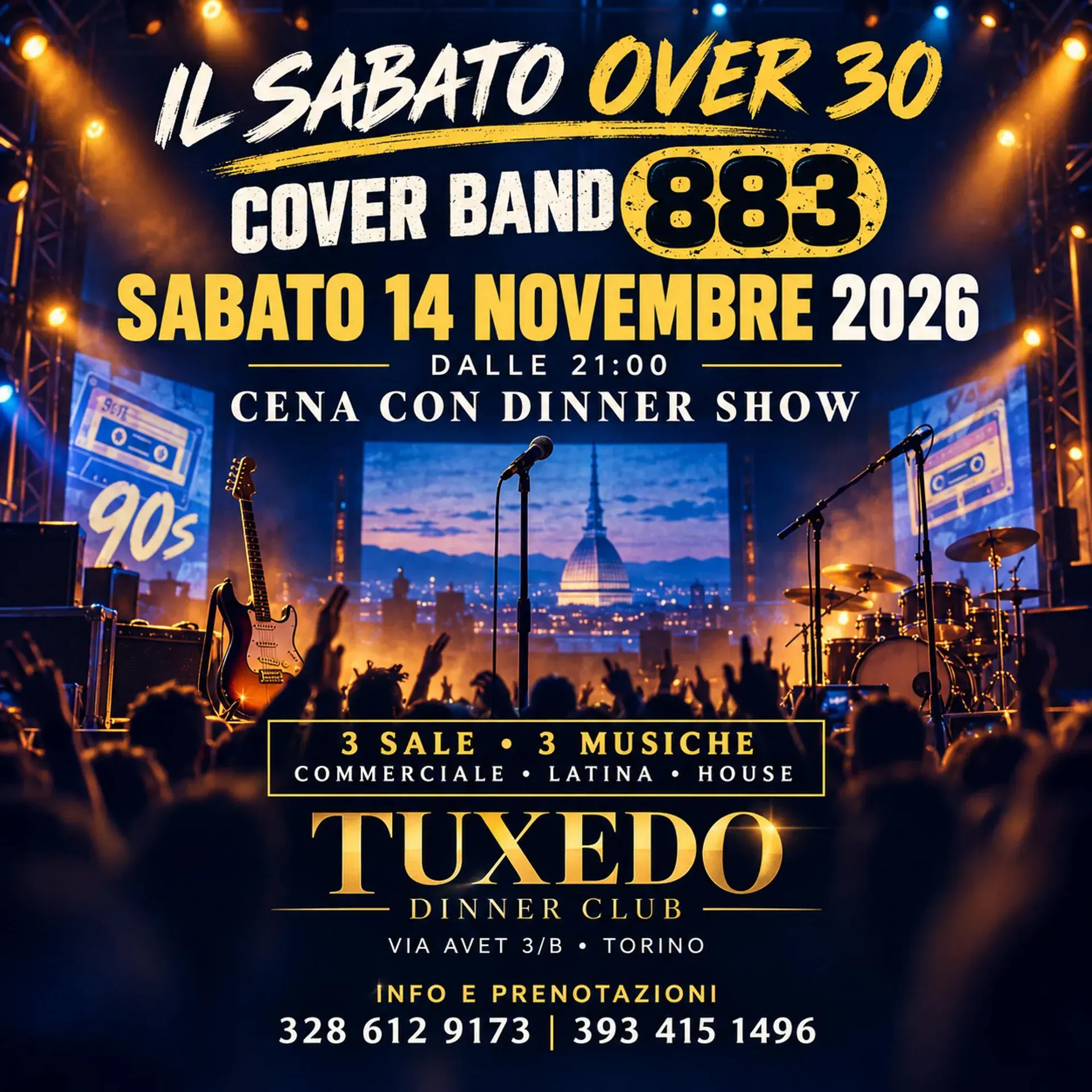 Il sabato Over 30 - Cover band 883