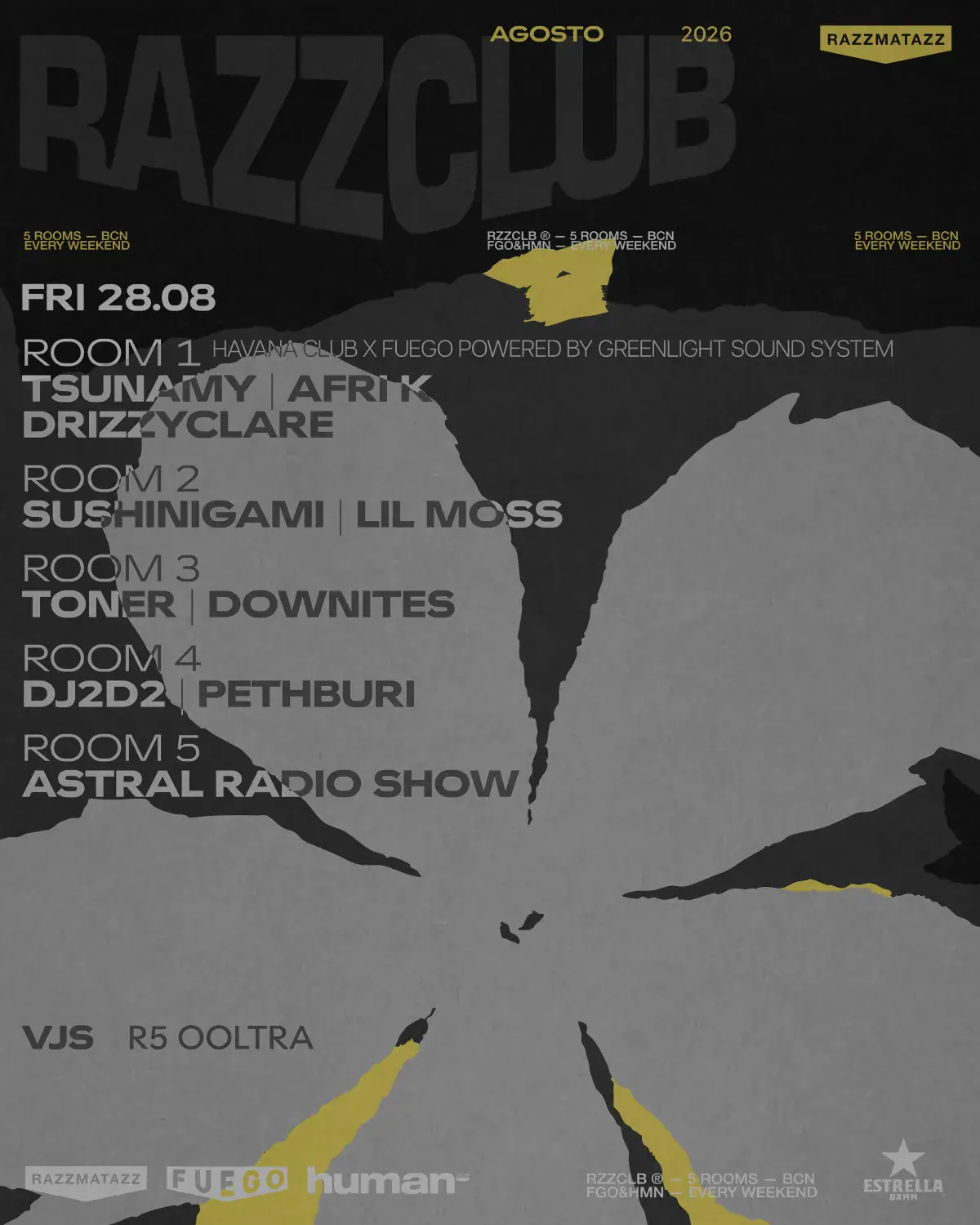 RAZZCLUBS: Havana x Fuego: Tsunami + Afri k + Drizzyclare - Powered By Greenlight Sound