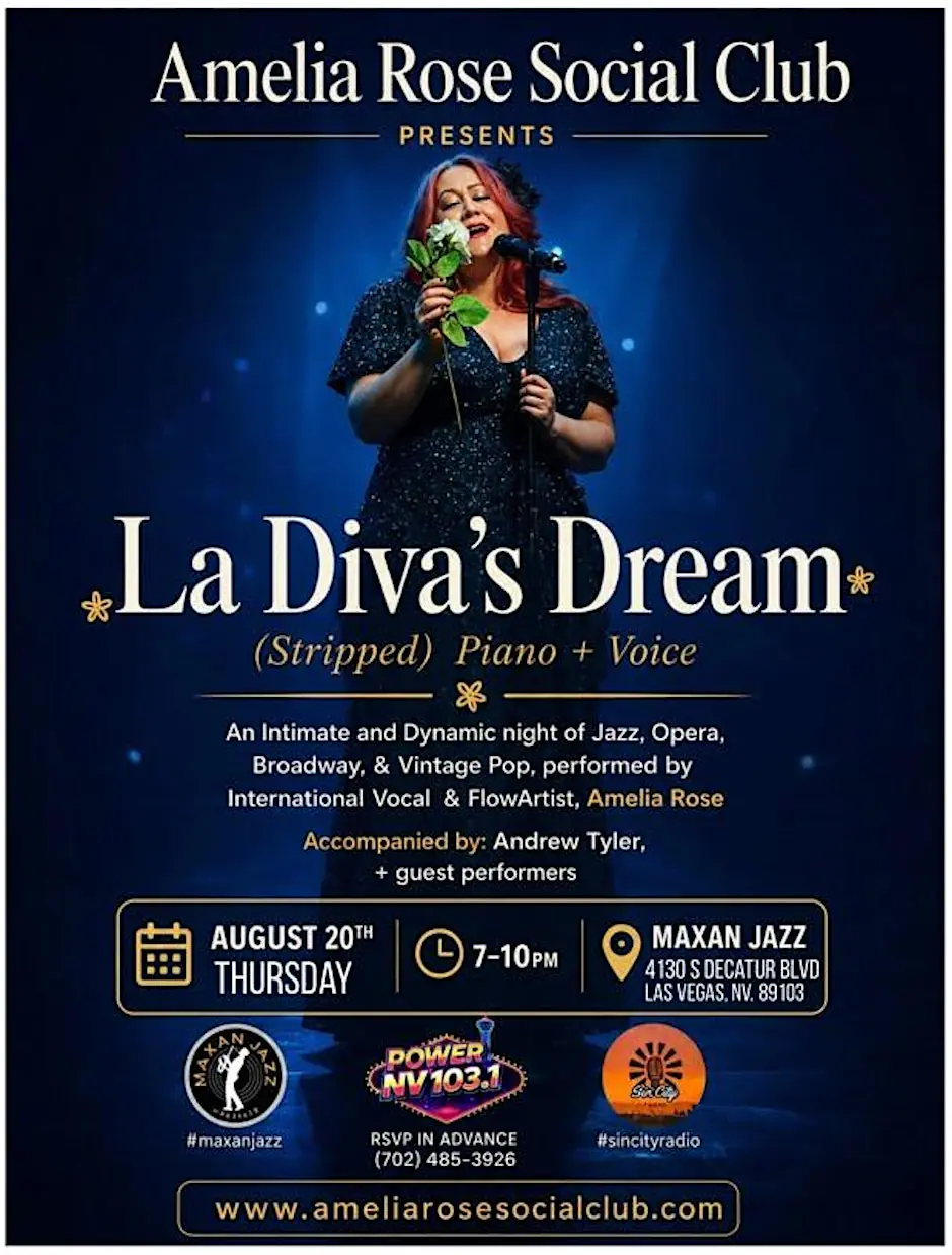Amelia Rose performs “La Divas Dream” live in Las Vegas