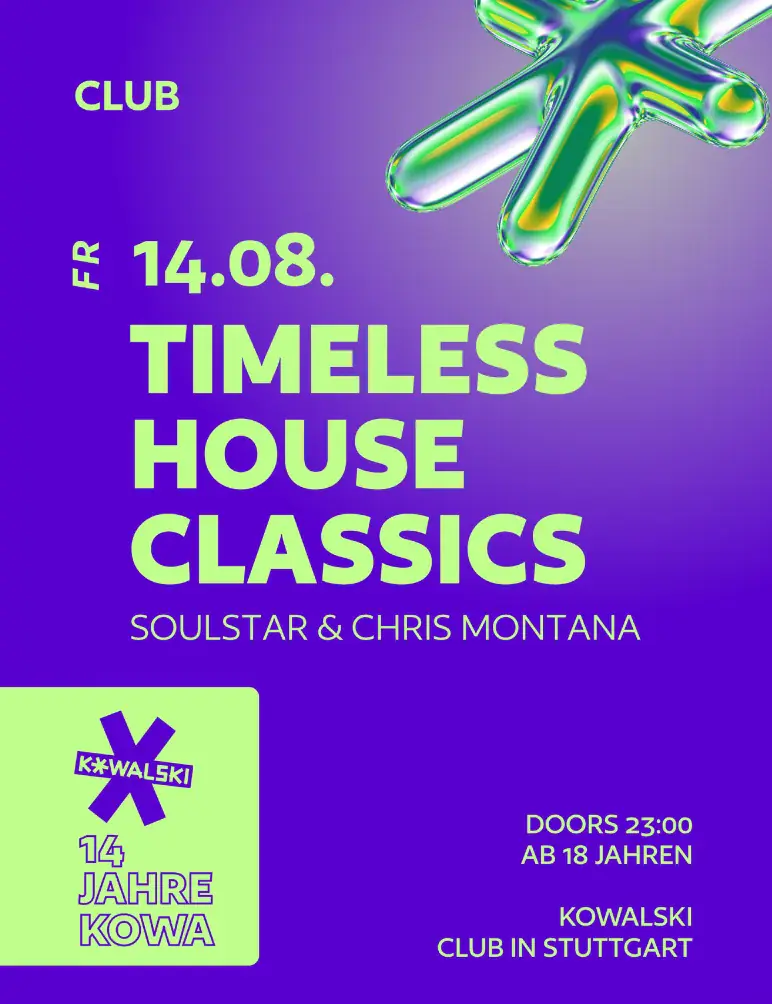 14 JAHRE KOWA B-DAY – TIMELESS HOUSE CLASSICS